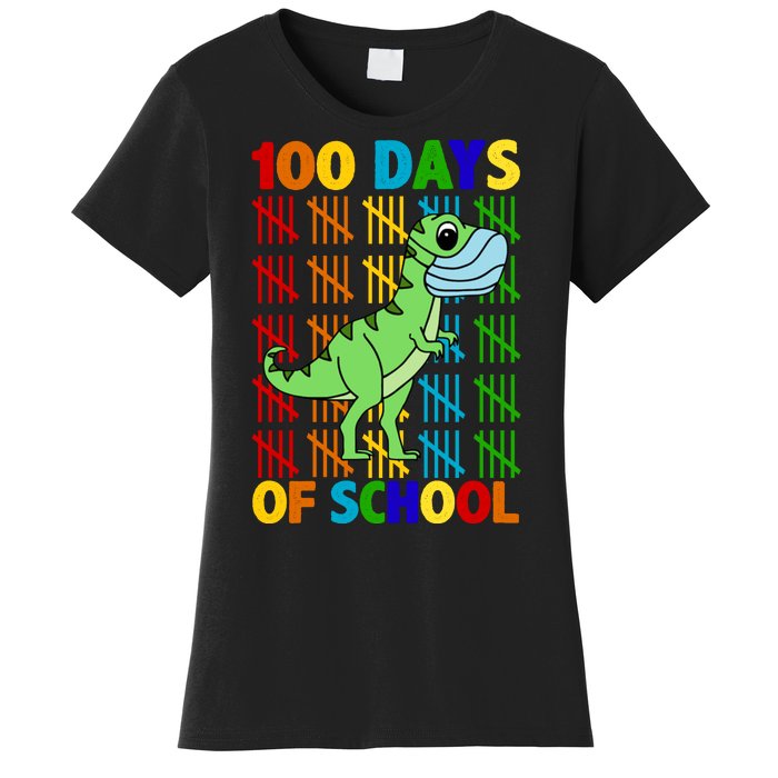 100 Days Of School Trex Quarantine Women's T-Shirt