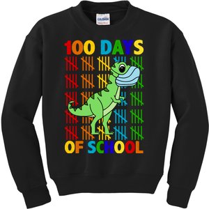 100 Days Of School Trex Quarantine Kids Sweatshirt