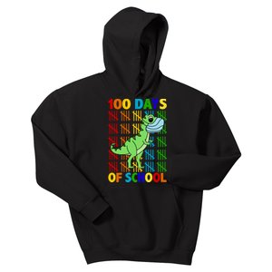 100 Days Of School Trex Quarantine Kids Hoodie