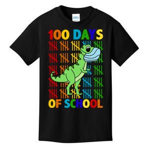 100 Days Of School Trex Quarantine Kids T-Shirt