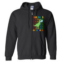 100 Days Of School Trex Quarantine Full Zip Hoodie