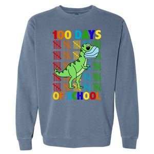 100 Days Of School Trex Quarantine Garment-Dyed Sweatshirt