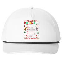 12 Days Of Pharmacy Funny Christmas Pharmacist Tech Xmas Snapback Five-Panel Rope Hat