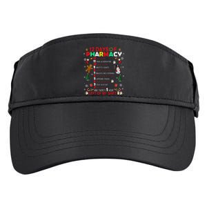 12 Days Of Pharmacy Funny Christmas Pharmacist Tech Xmas Adult Drive Performance Visor