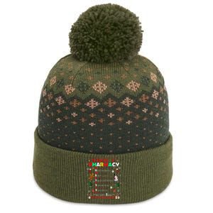 12 Days Of Pharmacy Funny Christmas Pharmacist Tech Xmas The Baniff Cuffed Pom Beanie