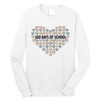 100 Days Of School Heart Celebrate 100th Day Long Sleeve Shirt