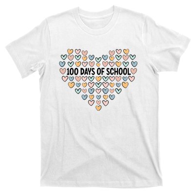 100 Days Of School Heart Celebrate 100th Day T-Shirt