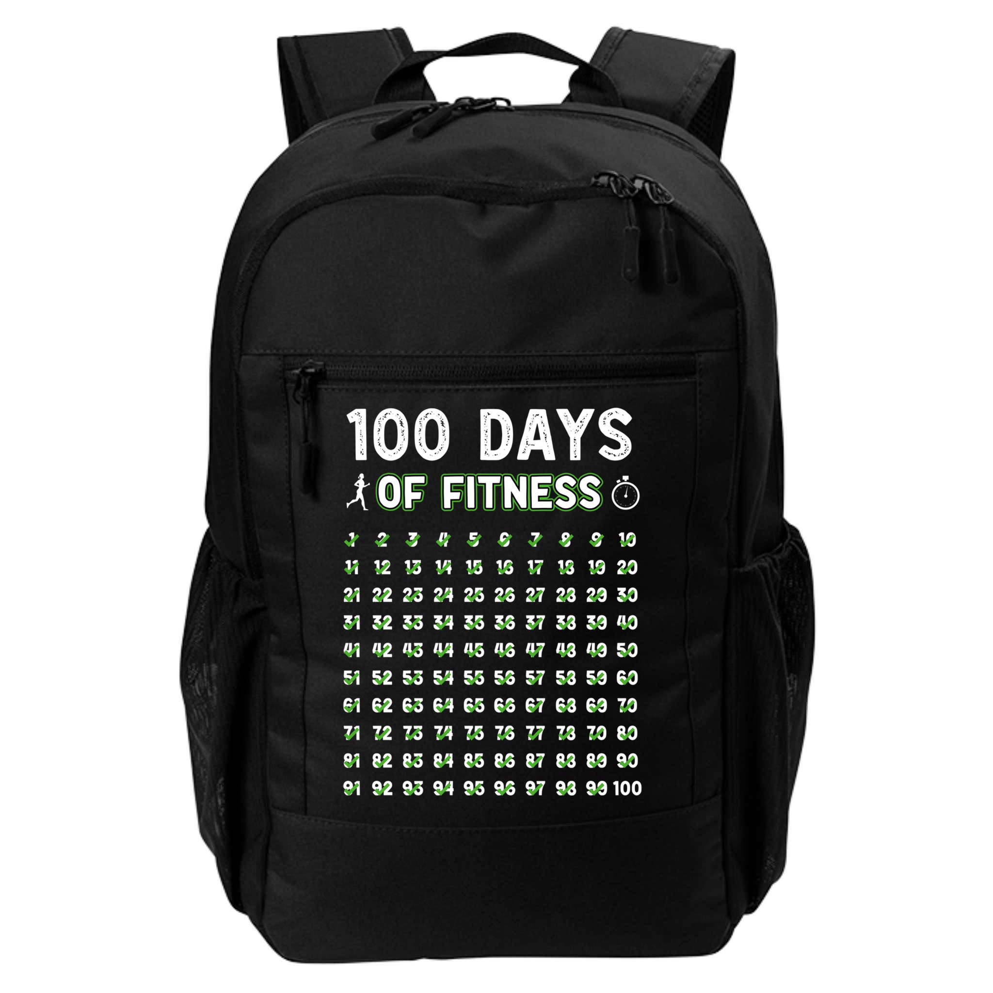 100 Days Of Fitness Healthy Lifestyle Funny Gift Backpack
