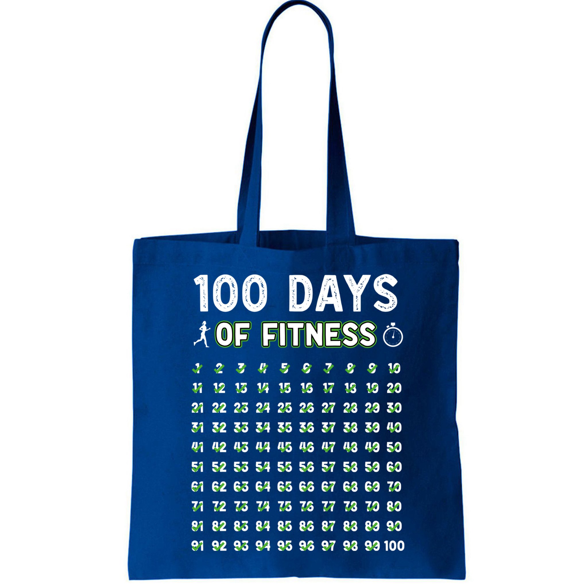 100 Days Of Fitness Healthy Lifestyle Funny Gift Bag