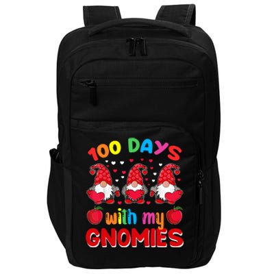 100 Days Of School Gnome Teacher Student Boy Girl Impact Tech Backpack