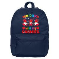 100 Days Of School Gnome Teacher Student Boy Girl 16 in Basic Backpack