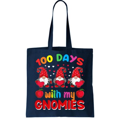 100 Days Of School Gnome Teacher Student Boy Girl Tote Bag