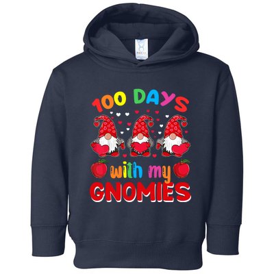 100 Days Of School Gnome Teacher Student Boy Girl Toddler Hoodie