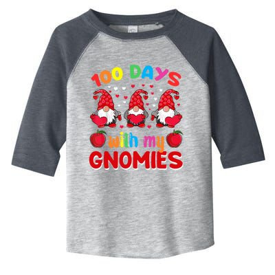 100 Days Of School Gnome Teacher Student Boy Girl Toddler Fine Jersey T-Shirt