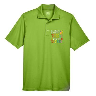 100 Days Of School Teacher And Student Men's Origin Performance Pique Polo