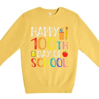 100 Days Of School Teacher And Student Premium Crewneck Sweatshirt