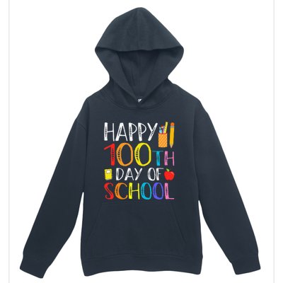 100 Days Of School Teacher And Student Urban Pullover Hoodie