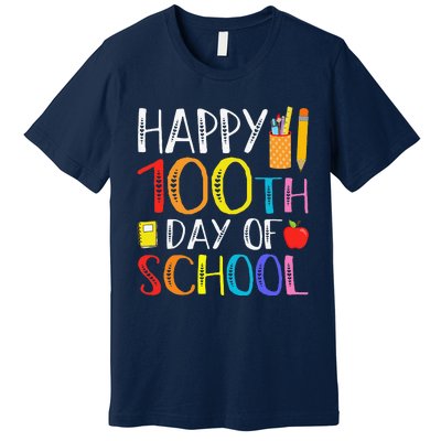 100 Days Of School Teacher And Student Premium T-Shirt