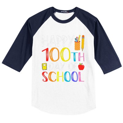 100 Days Of School Teacher And Student Baseball Sleeve Shirt