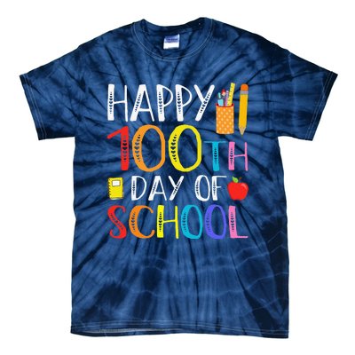 100 Days Of School Teacher And Student Tie-Dye T-Shirt