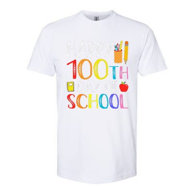 100 Days Of School Teacher And Student Softstyle CVC T-Shirt