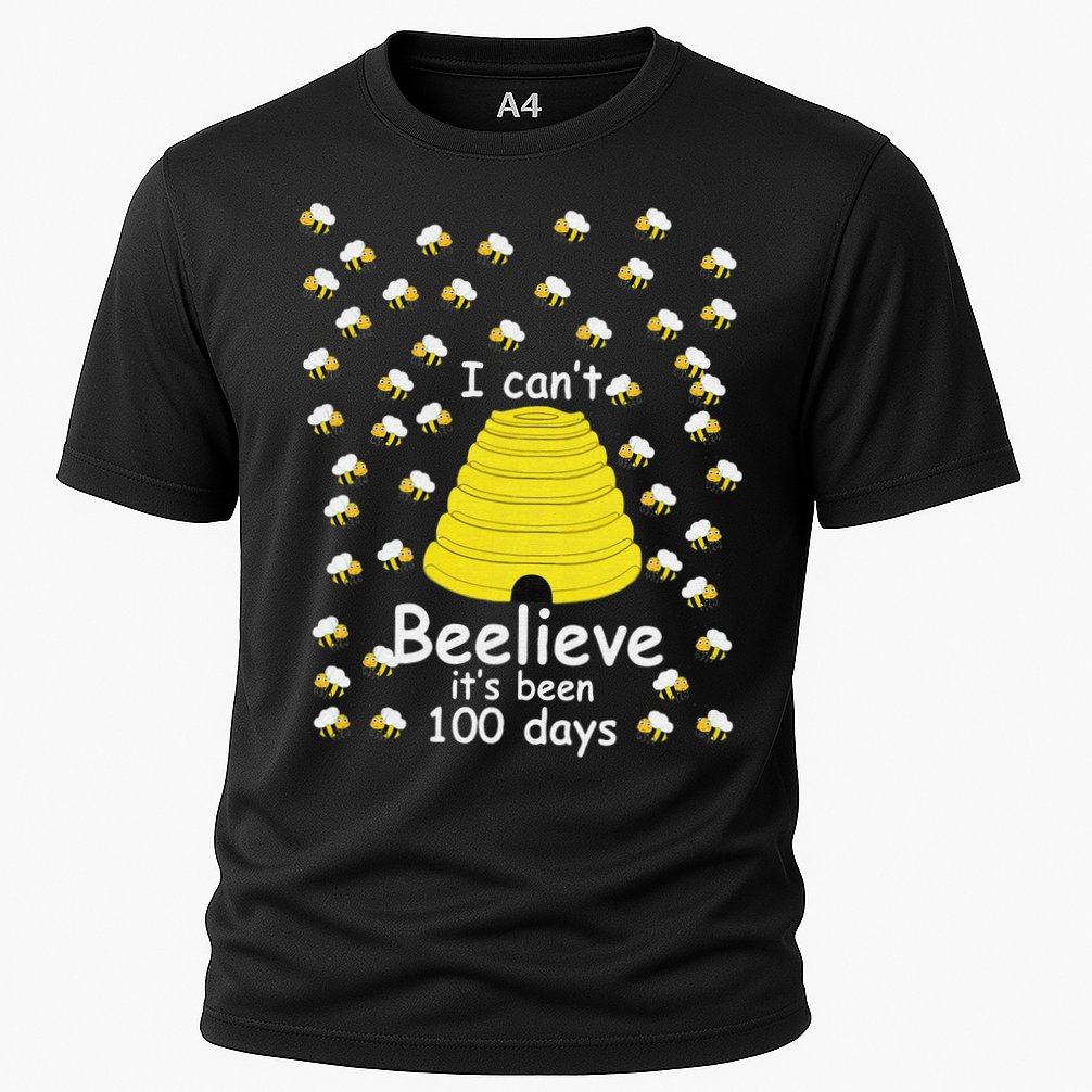100th Day Of School bees I Can't Beelieve It's Been 100 Days Cooling Performance Crew T-Shirt