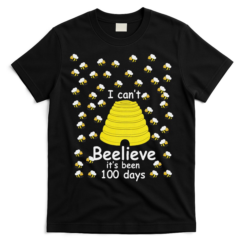100th Day Of School bees I Can't Beelieve It's Been 100 Days T-Shirt