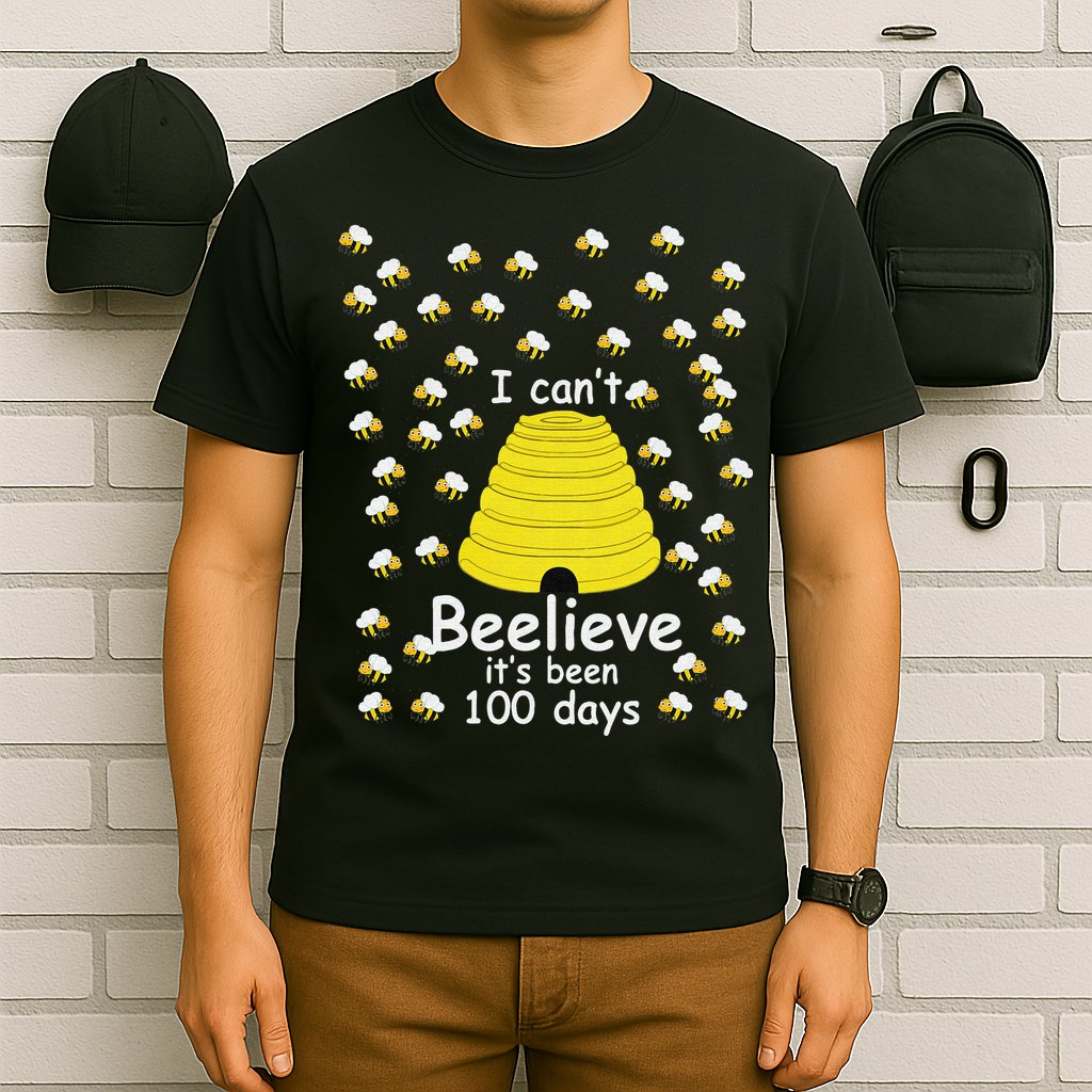 100th Day Of School bees I Can't Beelieve It's Been 100 Days T-Shirt