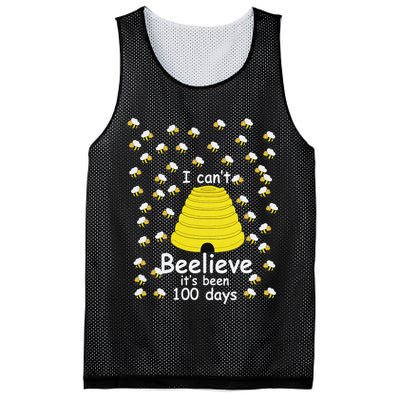 100th Day Of School bees I Can't Beelieve It's Been 100 Days Mesh Reversible Basketball Jersey Tank