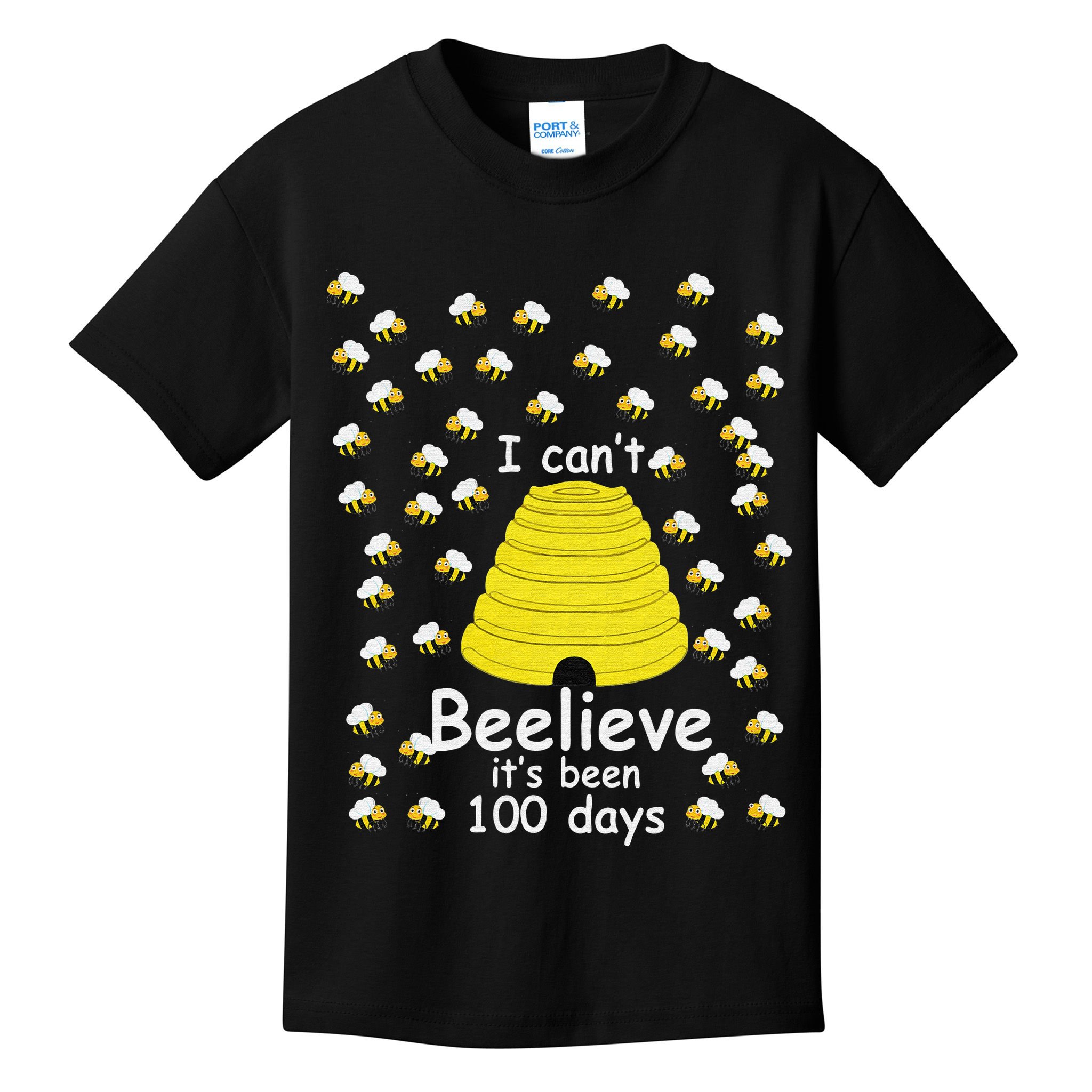 100th Day Of School bees I Can't Beelieve It's Been 100 Days Kids T-Shirt