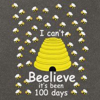 100th Day Of School bees I Can't Beelieve It's Been 100 Days Cotton Canvas Backpack