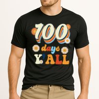 100 Days Of School Retro Sunflower Cooling Performance Crew T-Shirt