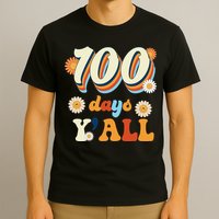 100 Days Of School Retro Sunflower T-Shirt