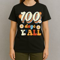 100 Days Of School Retro Sunflower T-Shirt