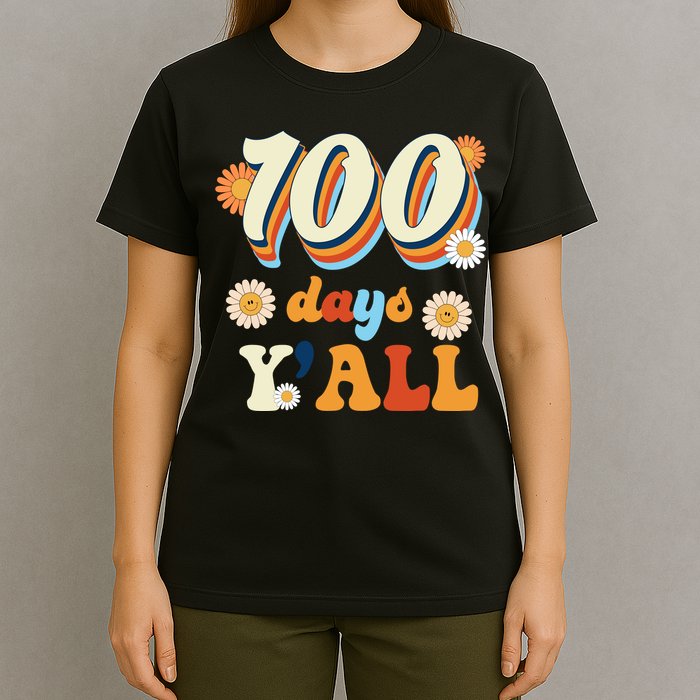 100 Days Of School Retro Sunflower T-Shirt