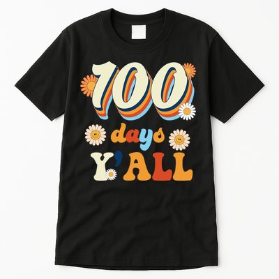 100 Days Of School Retro Sunflower Tall T-Shirt