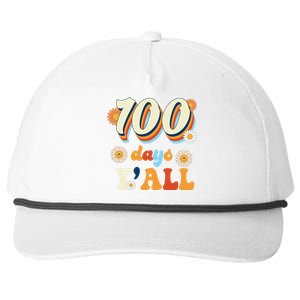 100 Days Of School Retro Sunflower Snapback Five-Panel Rope Hat