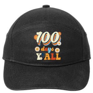 100 Days Of School Retro Sunflower 7-Panel Snapback Hat