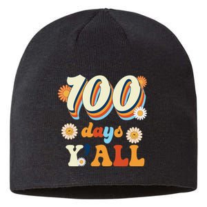 100 Days Of School Retro Sunflower Sustainable Beanie