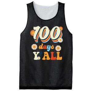 100 Days Of School Retro Sunflower Mesh Reversible Basketball Jersey Tank