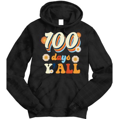100 Days Of School Retro Sunflower Tie Dye Hoodie