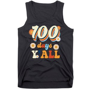 100 Days Of School Retro Sunflower Tank Top