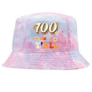 100 Days Of School Retro Sunflower Tie-Dyed Bucket Hat