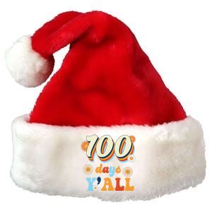 100 Days Of School Retro Sunflower Premium Christmas Santa Hat