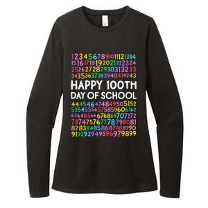 100th Day Of School Teacher 100 Days Math Numbers Womens CVC Long Sleeve Shirt