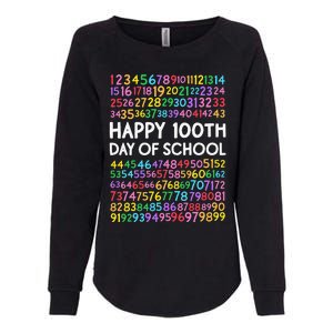 100th Day Of School Teacher 100 Days Math Numbers Womens California Wash Sweatshirt