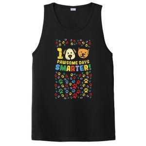 100th Day Of School 100 Pawsome Smarter Dog Cat Paws PosiCharge Competitor Tank