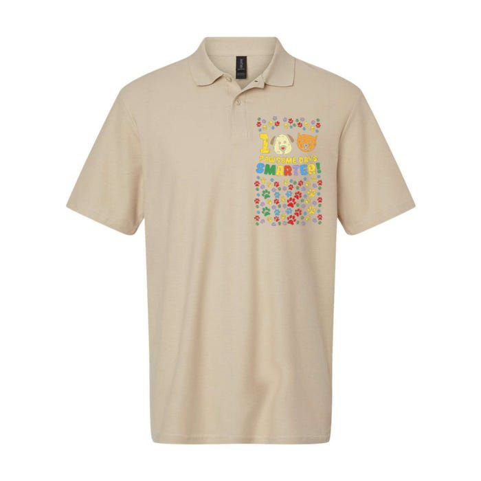 100th Day Of School 100 Pawsome Smarter Dog Cat Paws Softstyle Adult Sport Polo