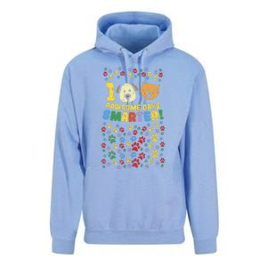 100th Day Of School 100 Pawsome Smarter Dog Cat Paws Unisex Surf Hoodie