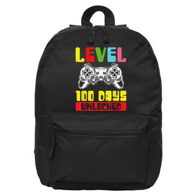 100 Days Of School Gamer Level 100 Days Unlocked 16 in Basic Backpack